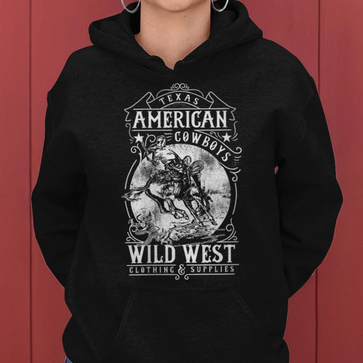 American Cowboys Vintage Graphic Wild West Cowboys Women Hoodie