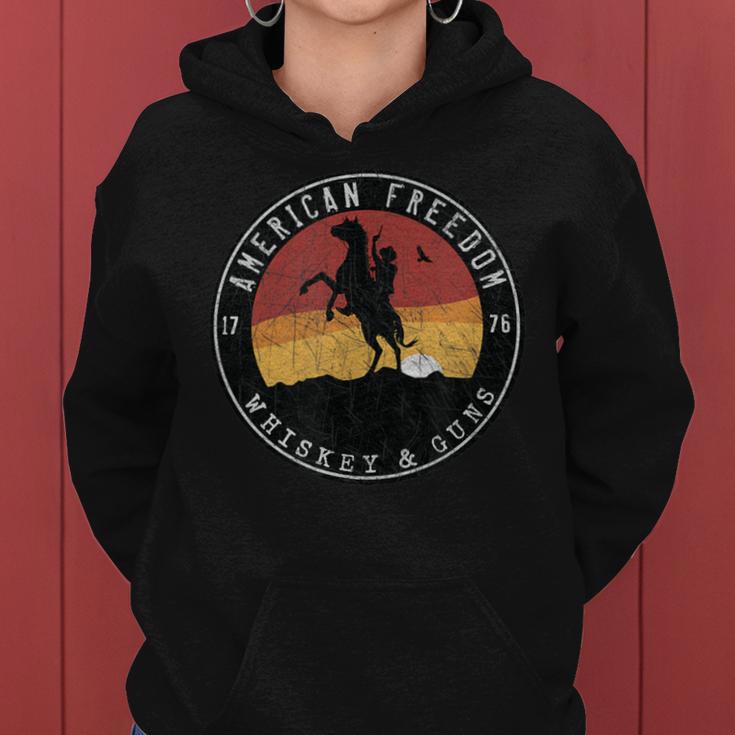 American Freedom 1776 Whiskey And Guns Women Hoodie