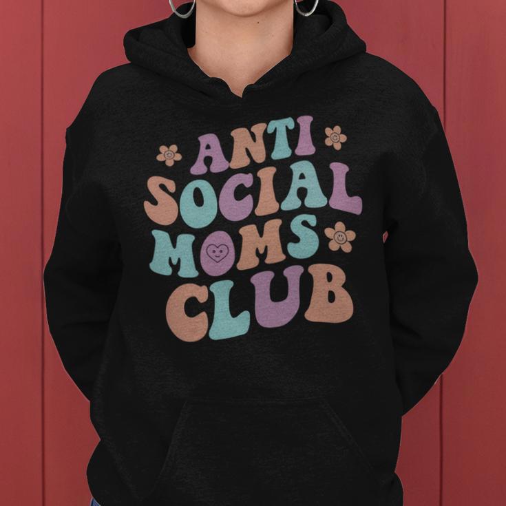 Anti Social Moms Club Auf Der Rückseite Kapuzenpullover für Damen