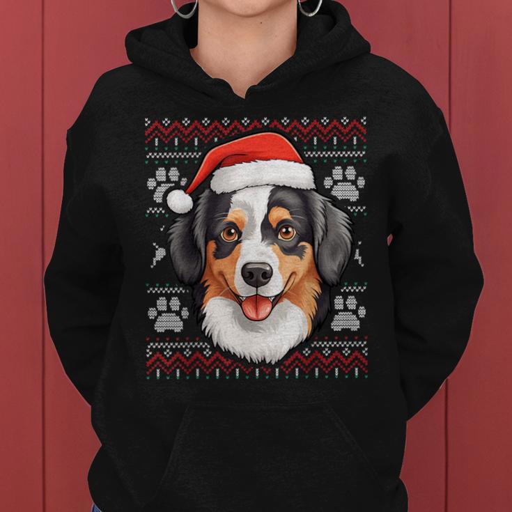 Appenzeller Nikolausmütze Weihnachten Lustig Hund Mama Papa Kapuzenpullover für Damen