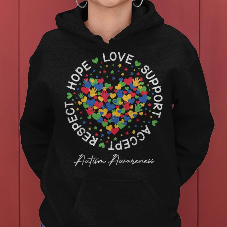 Autism Awareness For Mom And Boys Girls Support Autism Women Hoodie