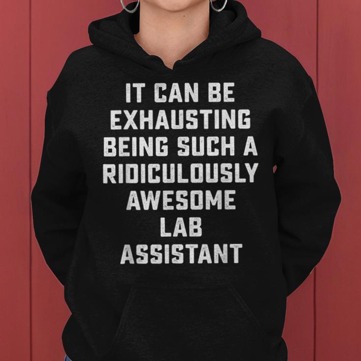 Awesome Lab Assistant Sarcastic Saying Office Job Women Hoodie