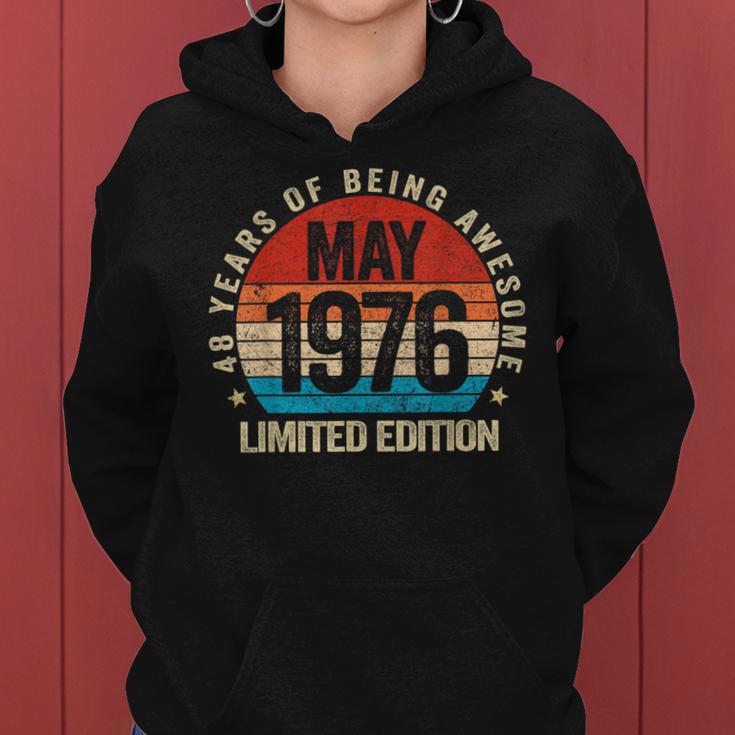 Awesome Since May 1976 Vintage 48Th Birthday Women Women Hoodie