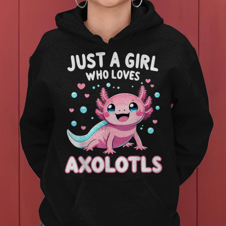 Axolotl Kawaii Just A Girl Who Loves Axolotls Women Hoodie
