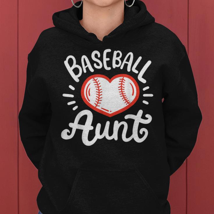 Baseball Aunt Auntie Women Hoodie