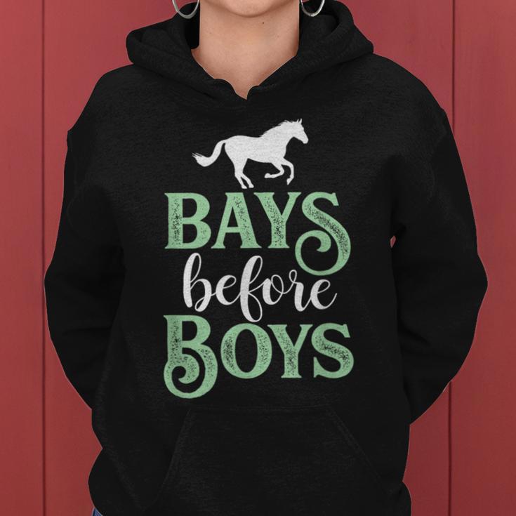 Bays Before Boys Horse Riding Lover Women Hoodie