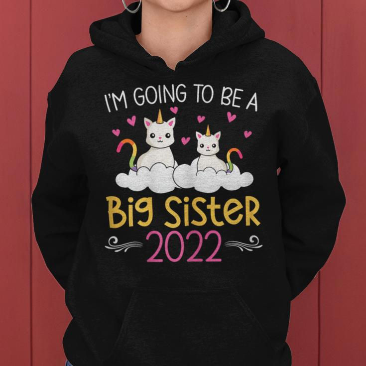 Become Big Sister Unicorn 2022 Women Hoodie