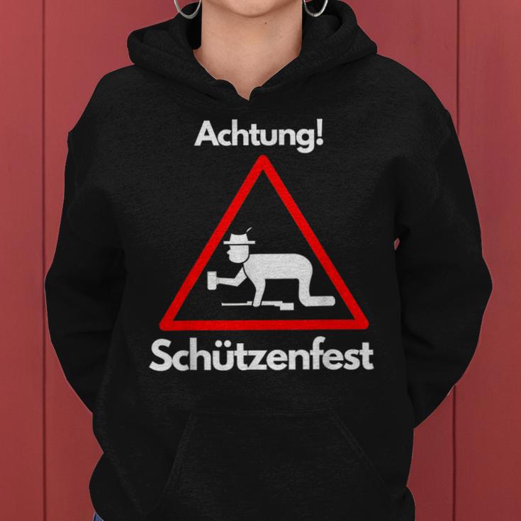 Beer Achtung Schützenfest Kapuzenpullover für Damen