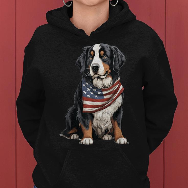 Berner Us Flag Bernese Mountain Dog Owner Mom Dad Women Women Hoodie