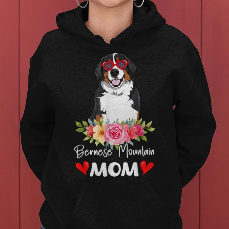 Bernese Mountain Mom Mama Sunglasses Dog Lover Owner Womens Women Hoodie
