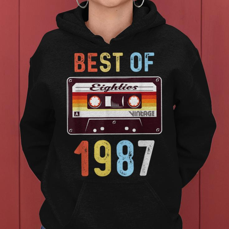 Best Of 1987 Retro Vintage Cassette Tape Women Women Hoodie