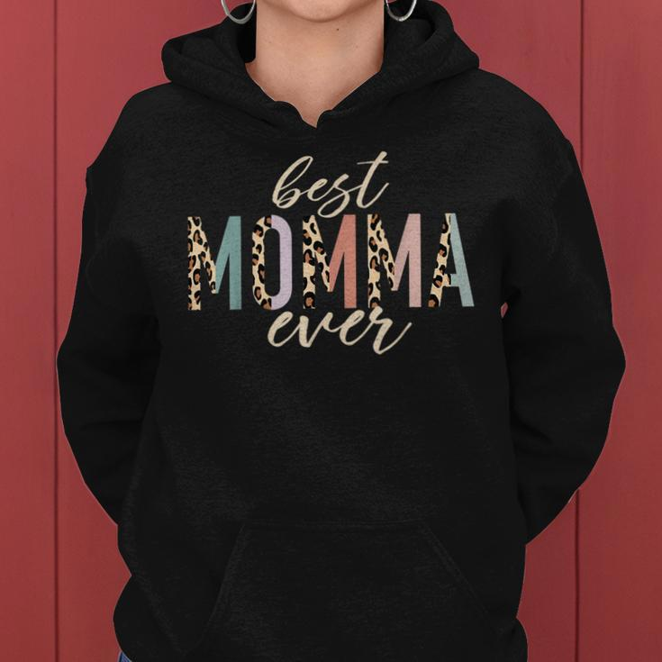 Best Momma Ever Leopard Print Mother's Day Women Hoodie