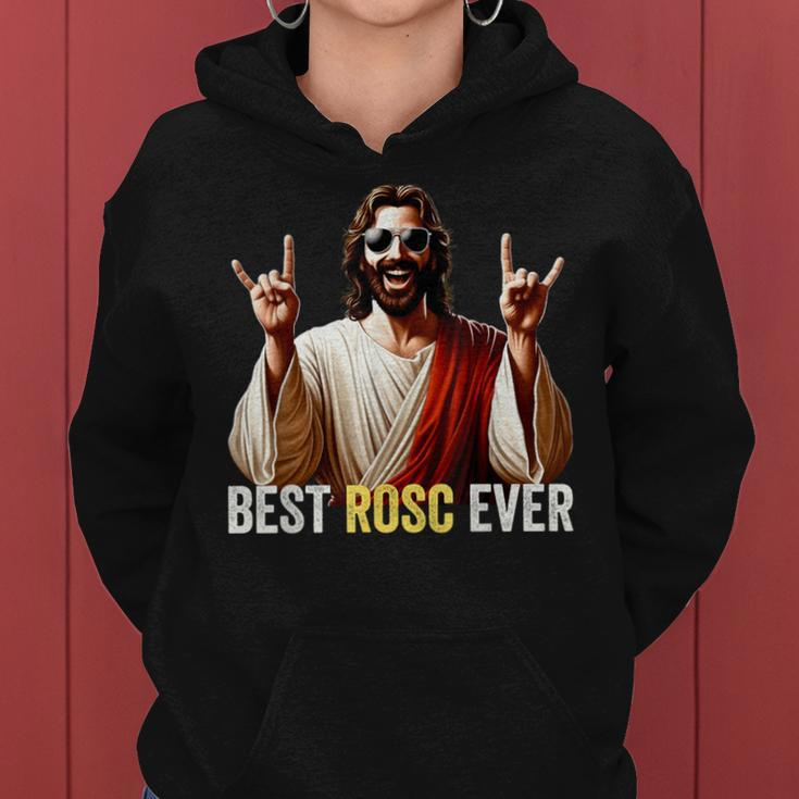 Best Rosc Ever Easter Nurse Doctor Surgeon Jesus Rock On Women Hoodie