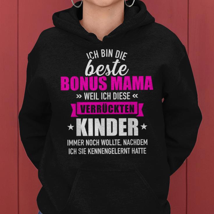 Beste Bonus Mamaonerrückten Kinder Slogan Kapuzenpullover für Damen