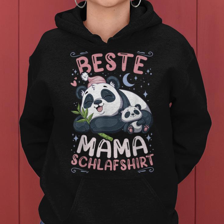 Beste Mama Schlaf Panda-Bär Mit Kind Mutter Kapuzenpullover für Damen