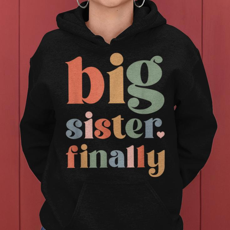 Big Sister To Be 2024 Finally Promoted To Big Sister 2024 Women Hoodie