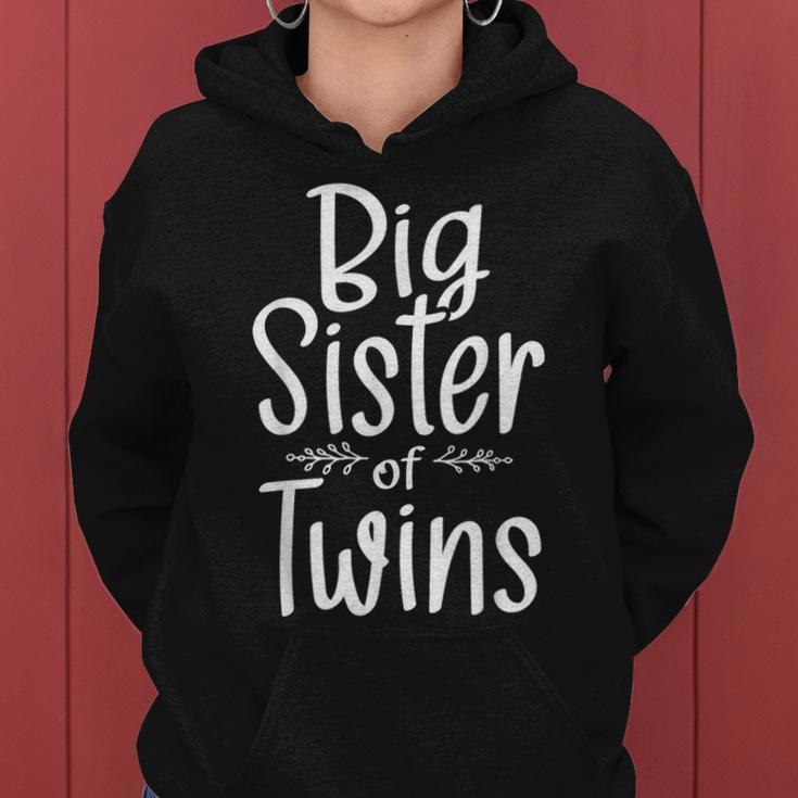 Big Sister Of Twins Twin Brother Boy Girl Sibling Women Hoodie