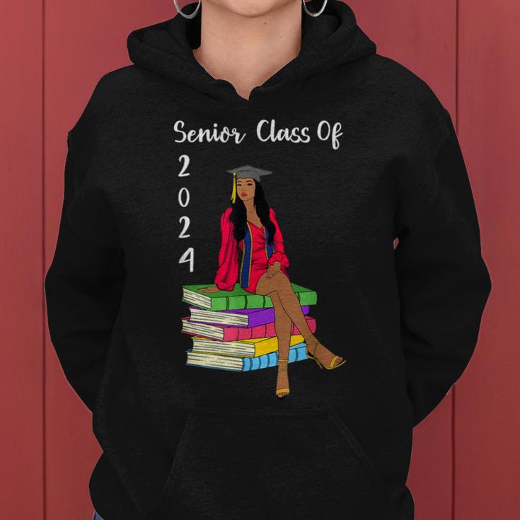 Black Girl Graduation Senior Class Of 2024 Graduate Women Women Hoodie