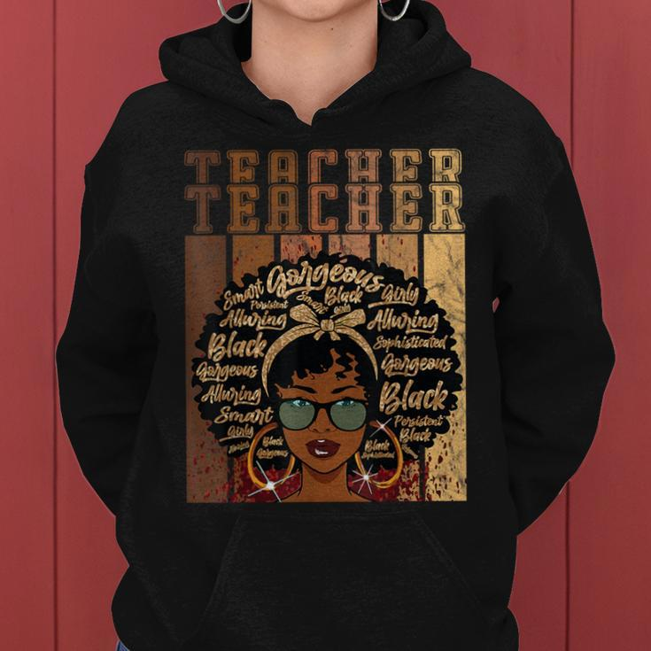 Black Smart Teacher Afro Love Melanin African American Women Women Hoodie