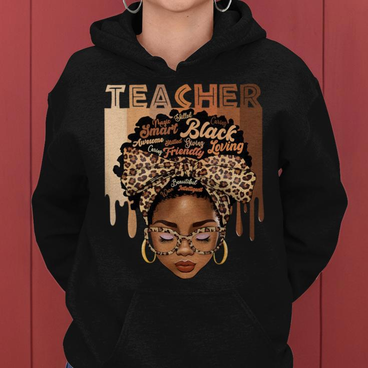 Black Teacher Magic Black History Month Afro Hair Melanin Women Hoodie