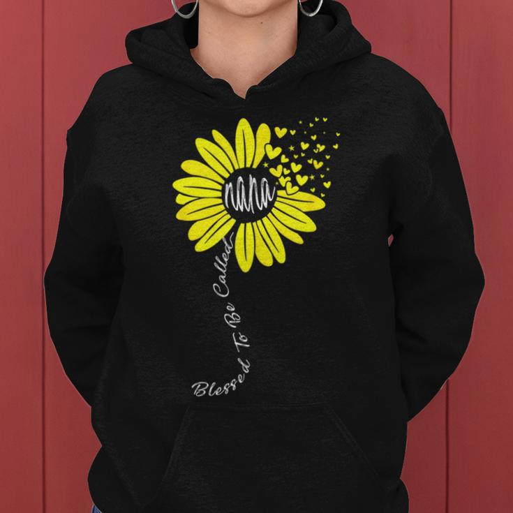 Blessed To Be Called Nana Happy Sunflower Family Women Hoodie