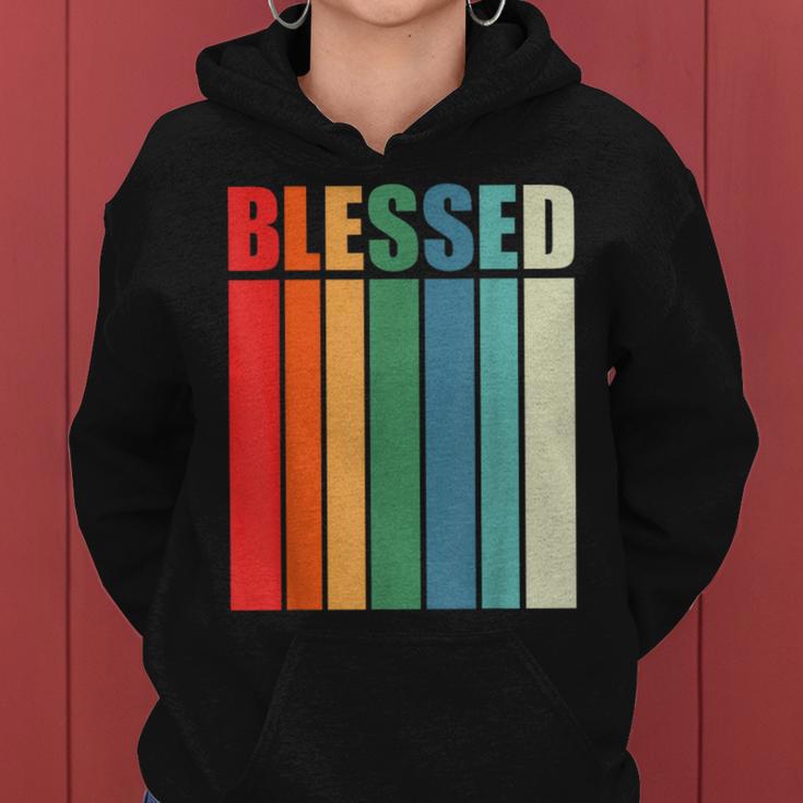 Blessed Christian Faith Inspiration Quote – Vintage Color Women Hoodie