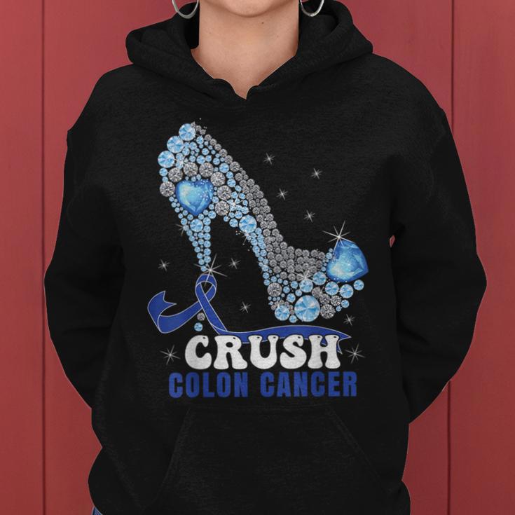 Blue Ribbon Colonscopy Colorectal Colon Cancer Women Hoodie - Seseable