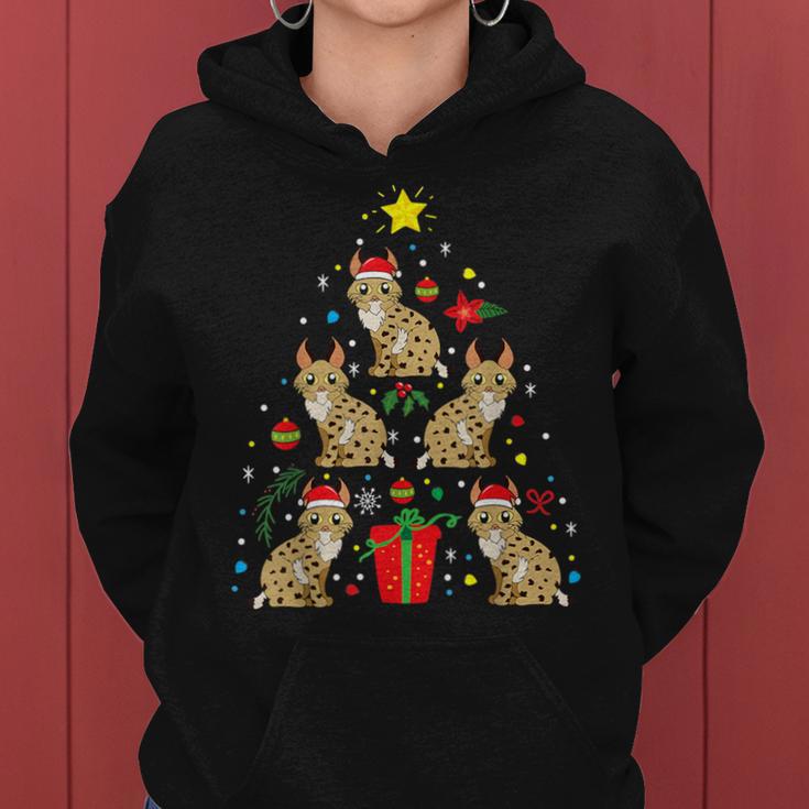 Bobcat Christmas Ornament Tree Dad Mom Women Hoodie