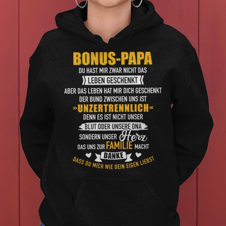 Bonus Papa Saying Inzerseparlich Danke Für Stepdaughter Kapuzenpullover für Damen