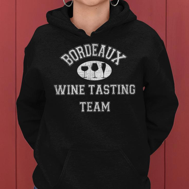 Bordeaux Wine Tasting Team Vintage French Wine Region Women Hoodie