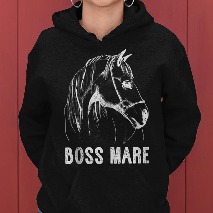 Boss Mare Horseback Riding Equestrians Horse Women Women Hoodie