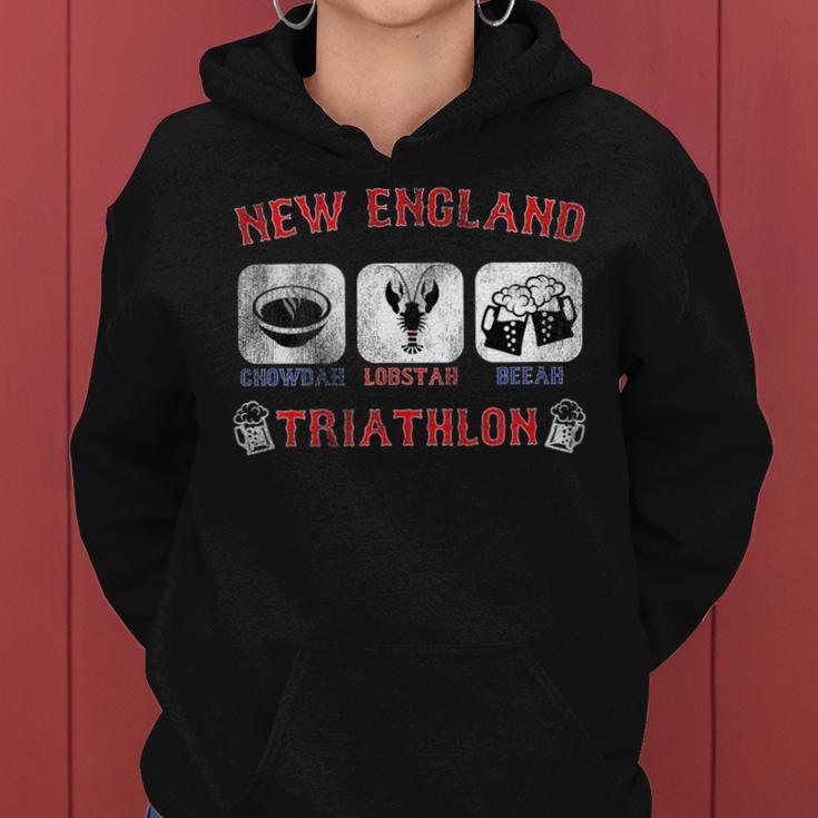 Boston Accent Lobstah Chowdah Beeah New EnglandWomen Hoodie