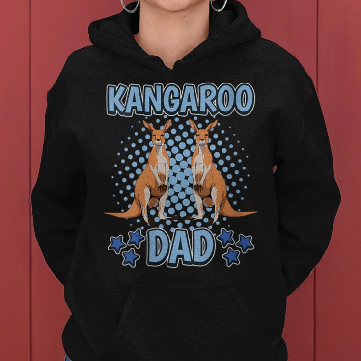 Boys Kangaroo Dad Quote Father's Day Kangaroo Women Hoodie
