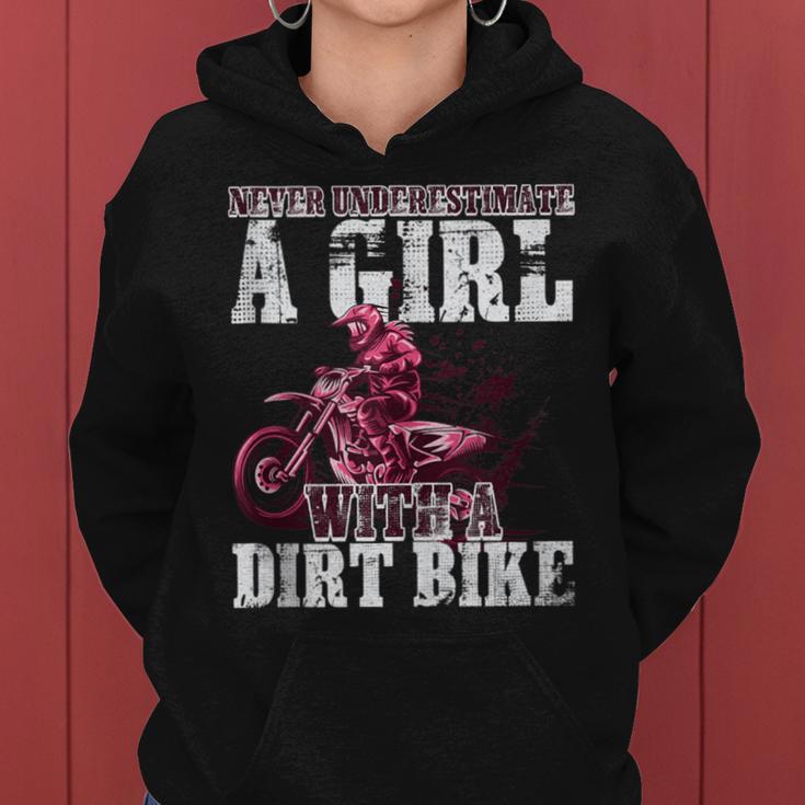 Braap Like A Girl And Never Underestimate Girl A Dirt Biker Women Hoodie