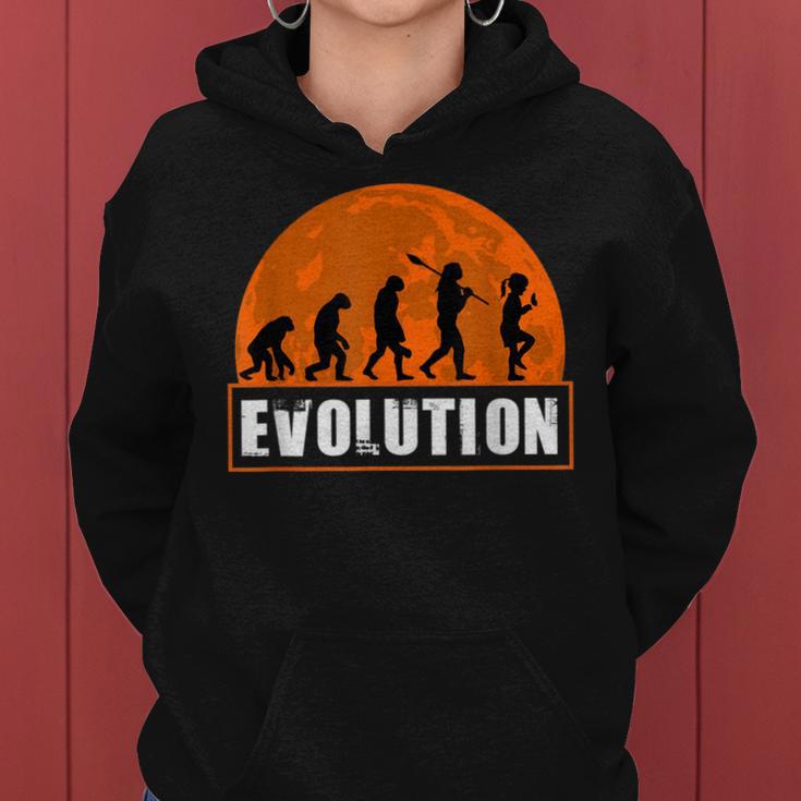 Butterfly Watching Human Evolution Women Hoodie