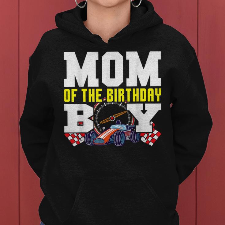 Car Racing Mom Of Birthday Boy Formula Race Driver Family Women Hoodie