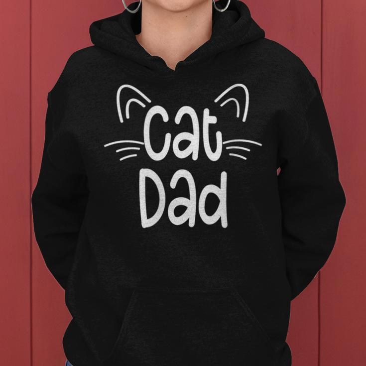 Cat Dad Cute Fathers Day For Cat Lover Father Love Cats Women Hoodie