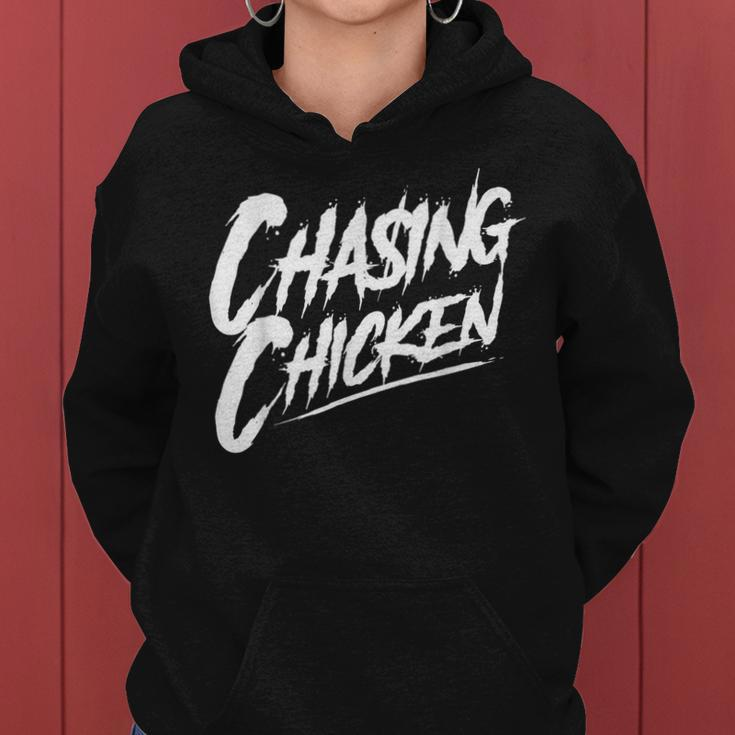 Chasing Chicken Rap Get Money Chasing Chicken Retro Women Hoodie