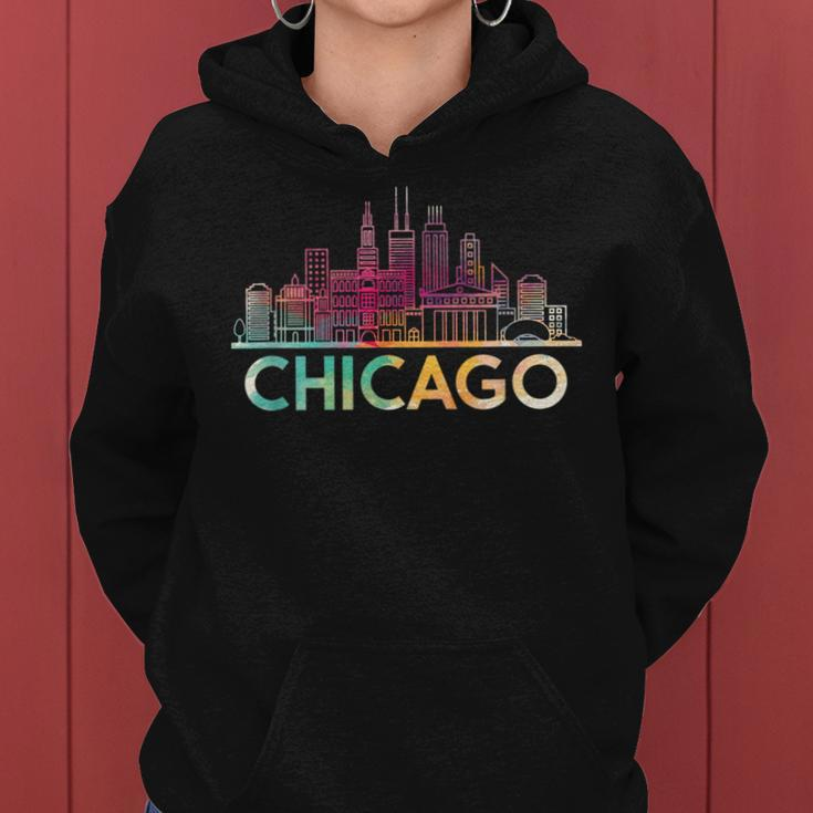 Chicago Illinois Skyline City Souvenir Girls Women Hoodie