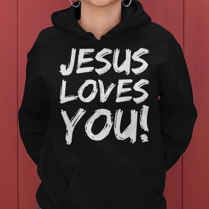 Christian Evangelism For Jesus Loves You Kapuzenpullover für Damen