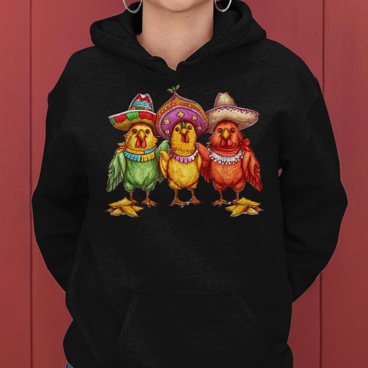 Cinco De Mayo Chicken Let's Fiesta Party Chicken Women Hoodie