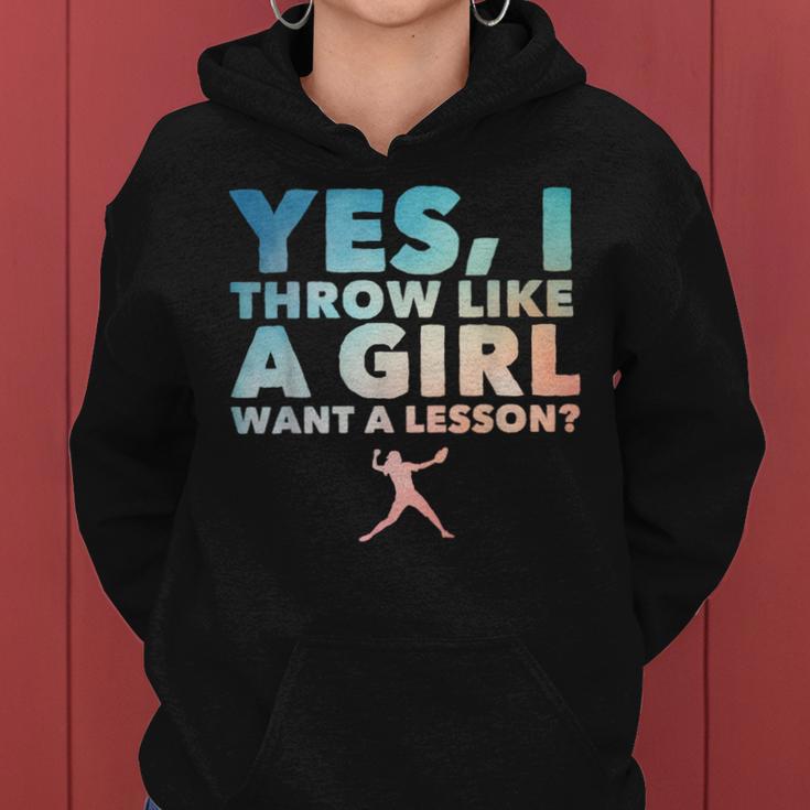 Cool Softball For Girls Pitcher Softball Player Women Hoodie