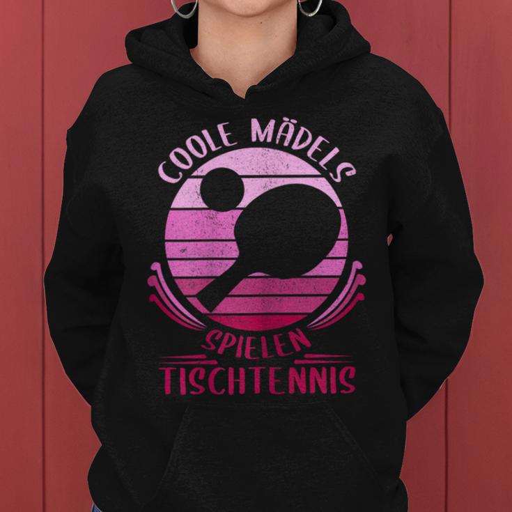 Coole Mädels Spiel Tischtennis Girls' Women's Kapuzenpullover für Damen