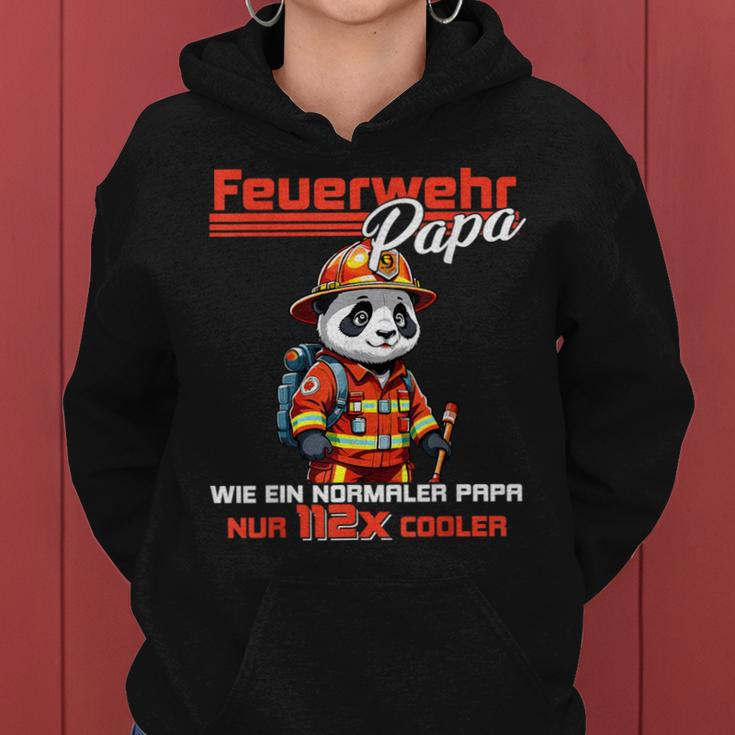 Cooler Feuerwehr Papa Pandaater Hauptmann Herren Kapuzenpullover für Damen