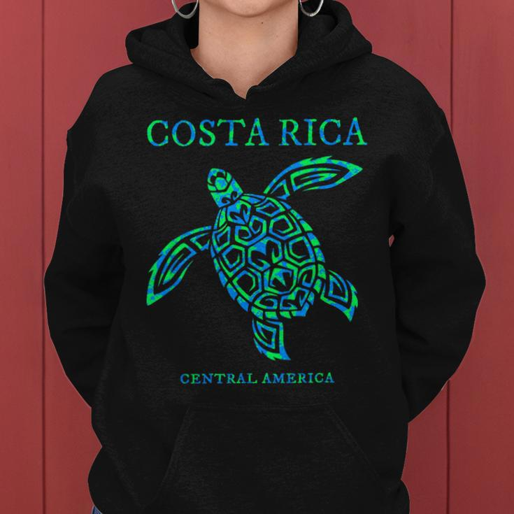 Costa Rica Sea Turtle Retro Boy Girl Vacation Souvenir Women Hoodie