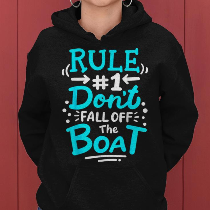 Cruise Rule 1 Don't Fall Off The Boat Women Hoodie