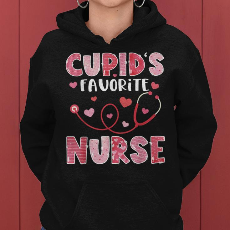 Cupid's Favorite Nurse Valentine's Day Women Hoodie