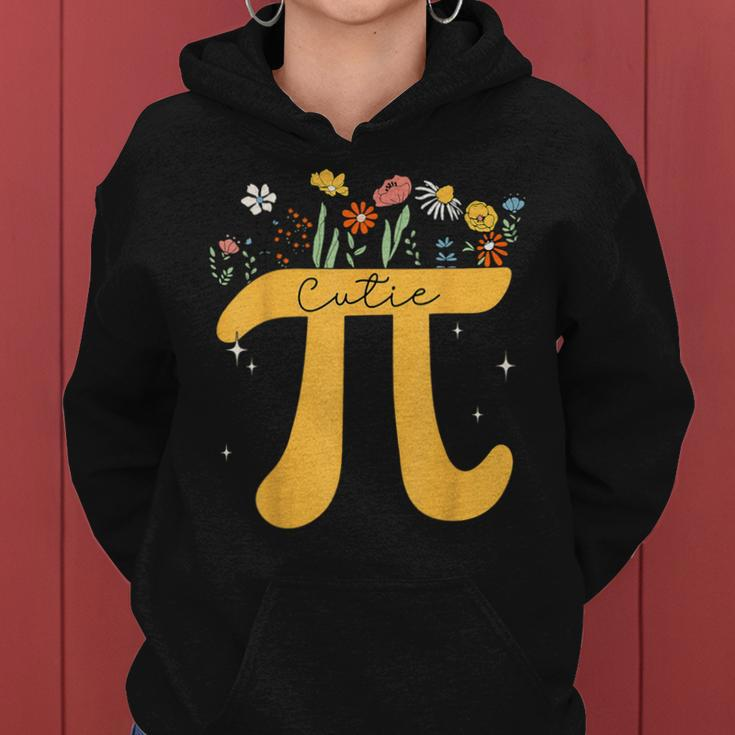 Cutie Pi Wildflower Flower Pi Day Girls Math Lover Women Hoodie