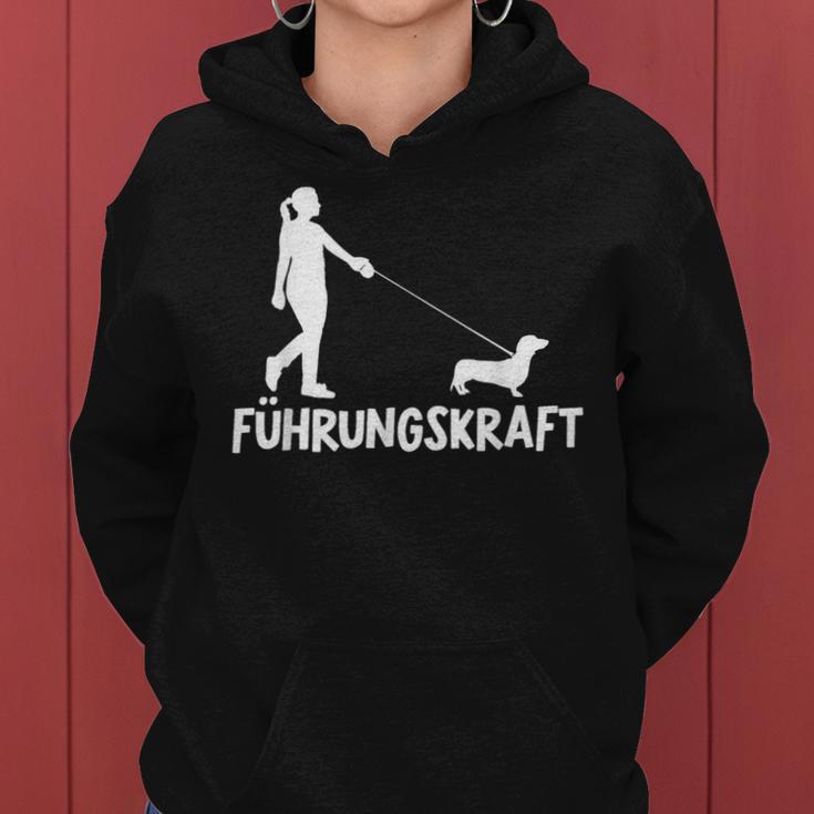 Dachshund Leadership Teckel Dogs Mum Female Dachshund Kapuzenpullover für Damen