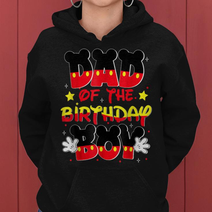 Dad And Mom Birthday Boy Mouse Family Matching Women Hoodie